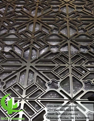 Laser Cut Alumínio Screen Metal Partition para decoração de interiores Anti-ferrugem