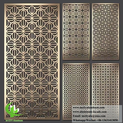 Tela de corte a laser com padrão de alumínio 10 mm