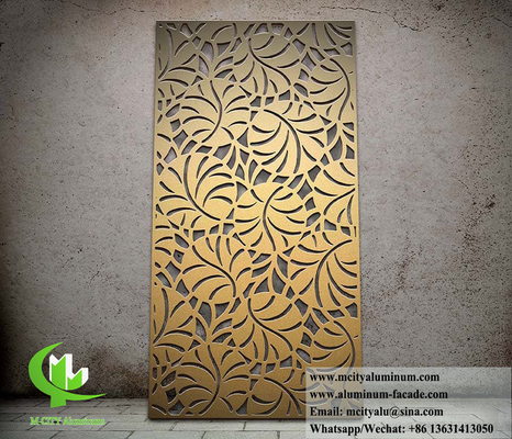 Laser Cut Metal Sreen 10mm divisória de alumínio