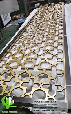 Arquitetura Laser Cut Metal Screen Folha de alumínio com padrão de gravura