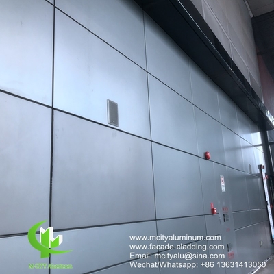 AUDI TERMINAL fachada revestimento de parede perfurado painel de alumínio metálico