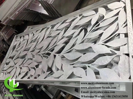 Perforação de fachadas metálicas Painéis de revestimento de alumínio Decoração de parede exterior