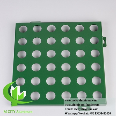 Revestimento de fachada de alumínio personalizável para qualquer edifício Design 3D Perforação CNC Gravação Mais