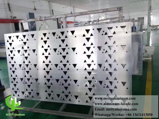 1.5-10mm Perforação de fachada de metal revestimento de parede painéis de alumínio folha PVDF revestimento