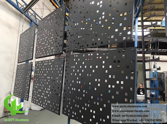 Instalação fácil de revestimento de alumínio com painéis CNC gravados para o projeto de edifícios modernos