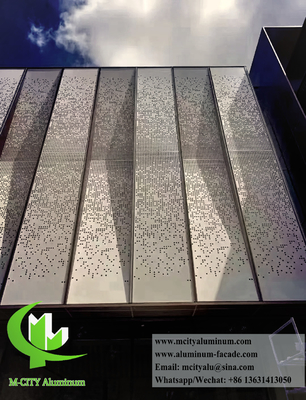 1.5-10mm Perforação de fachada de metal revestimento de parede painéis de alumínio folha PVDF revestimento
