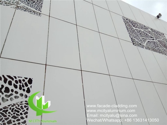 revestimento de parede de painel de alumínio metálico revestido em pó de painel de alumínio sólido exterior parede cortina para revestimento de fachada