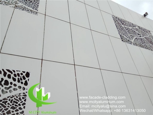 3003 Painel de alumínio metálico de 3 mm, de alumínio fluorocarbonato, de painel sólido, parede cortina para revestimento de fachada