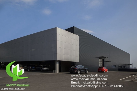 Parede de cortina de painel de alumínio metálico de 3 mm de fluorocarboneto de alumínio sólido para revestimento de fachada