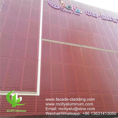 painel de alumínio perfurado com fluorocarbonos, painel de alumínio para revestimento de fachadas
