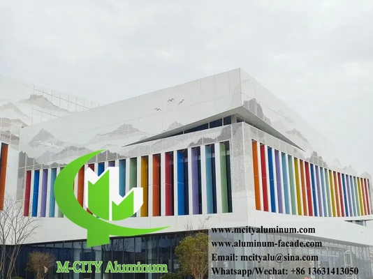 Decoração de fachada metálica arquitetônica Espessura 3 mm
