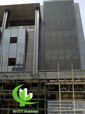 Ecrã de metal externo Painéis de parede de fachada revestimento de decoração de alumínio durável