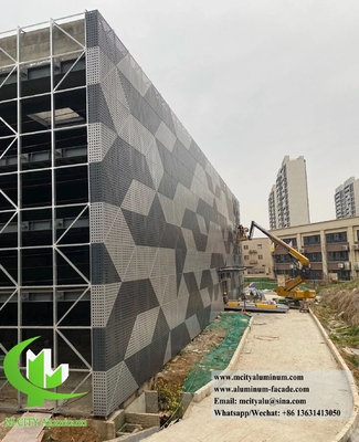Cores e acabamentos personalizáveis para painéis de alumínio para decoração de edifícios