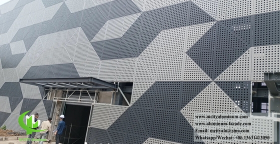 Cores e acabamentos personalizáveis para painéis de alumínio para decoração de edifícios
