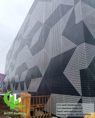Cores e acabamentos personalizáveis para painéis de alumínio para decoração de edifícios