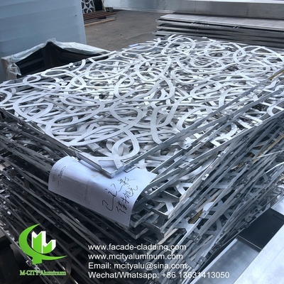 Design de árvore Painéis de alumínio para fachada de hotel fabricante de chapas de metal personalizadas