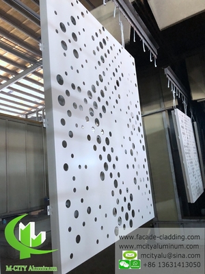 painel de alumínio exterior para revestimento de parede, revestido em pó de branco