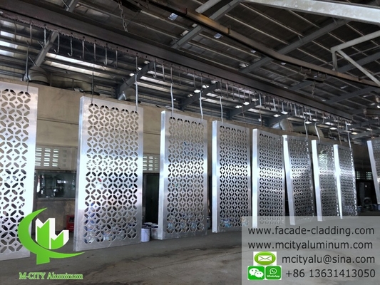 Fornecedor de revestimento metálico de PVDF revestimento de parede exterior interior de tela metálica perforada