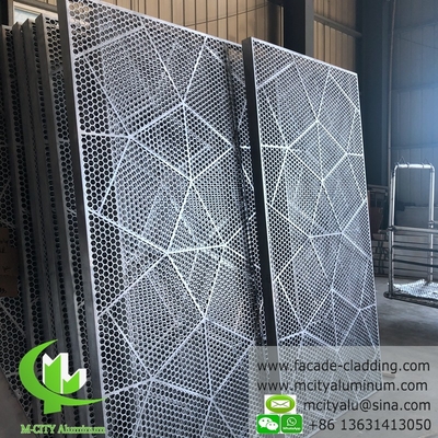 Painel de perfuração de alumínio fluorocarbonato, para revestimento de fachadas
