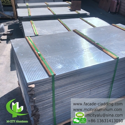 Painel de escultura CNC de alumínio fluorocarbonato perforado, painel de parede de cortina, painel de alumínio para revestimento de fachada