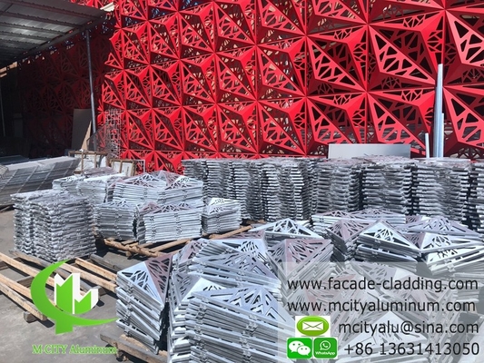Painel de alumínio 3D arquitetônico para revestimento de fachada