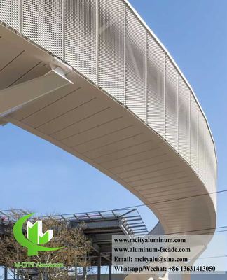 Malha de alumínio expandido para decoração de edifícios com 3mm de espessura