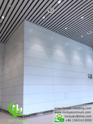 Tecto de alumínio revestido de revestimento em pó, à prova de fogo, para interiores e exteriores
