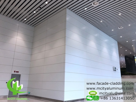 Tecto de alumínio revestido de revestimento em pó, à prova de fogo, para interiores e exteriores