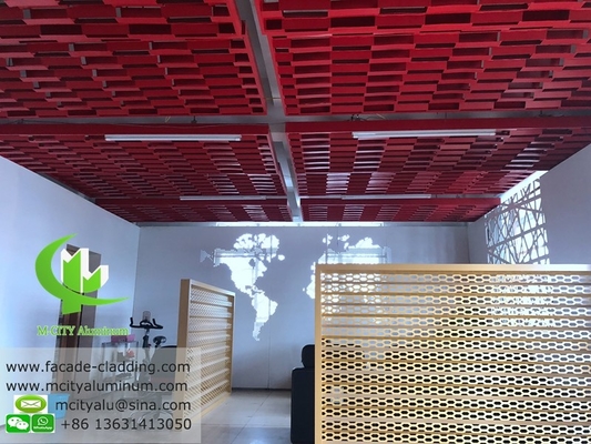 Fabricado sob encomenda Painel de alumínio perforado para decoração de teto