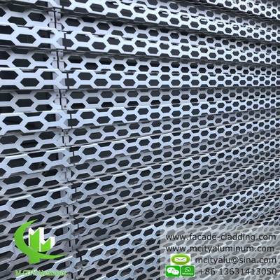 Arquitetura Painel de perfuração para fachada de edifício revestido para AUDI TERMINAL FACADE