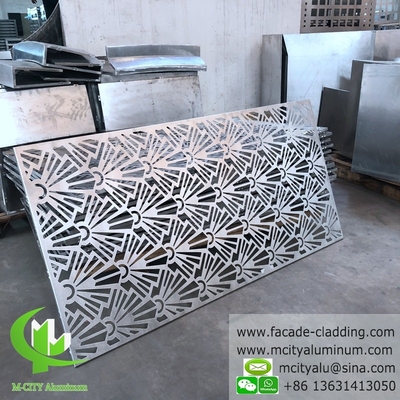 Cortar a laser decorativo Painel de alumínio para revestimento de fachadas de edifícios
