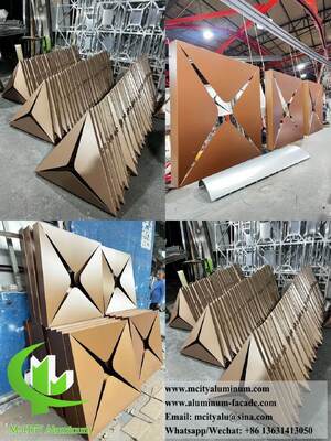 Painéis de teto de alumínio cortados a laser personalizados elevam interiores comerciais e de luxo