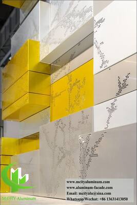 Sistemas de Fachada de Alumínio 3003 Arquitetônicos Painéis Feitos Sob Medida em Fábrica para Exteriores Modernos