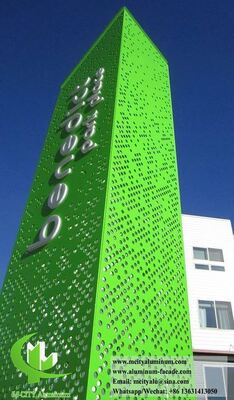 Sistemas de Fachada de Alumínio 3003 Arquitetônicos Painéis Feitos Sob Medida em Fábrica para Exteriores Modernos