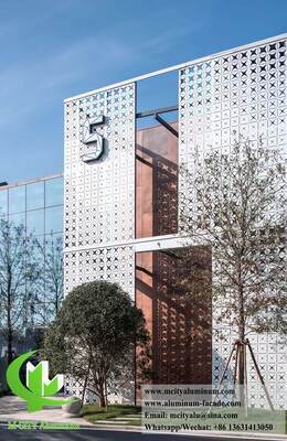 Sistemas de Fachada de Alumínio 3003 Arquitetônicos Painéis Feitos Sob Medida em Fábrica para Exteriores Modernos