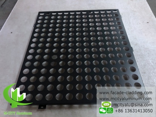 Painel sólido de alumínio para fachada revestido em pó de cor cinzenta, espessura 3 mm