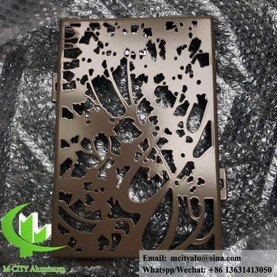 Design de árvore Painéis de alumínio para fachada de hotel fabricante de chapas de metal personalizadas