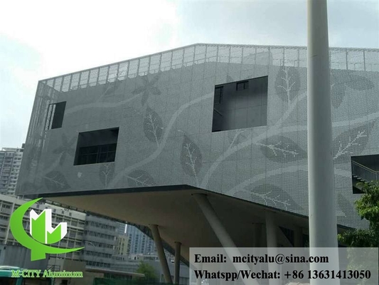 Painéis de alumínio decorativos para fachadas de revestimento de parede de edifícios