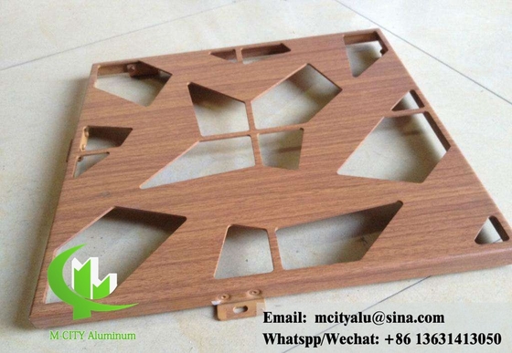 Painéis de alumínio decorativos para fachadas de revestimento de parede de edifícios