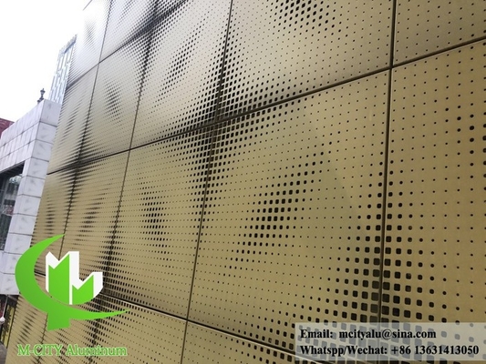 Revestimento exterior de alumínio Painel de alumínio sólido revestido em pó