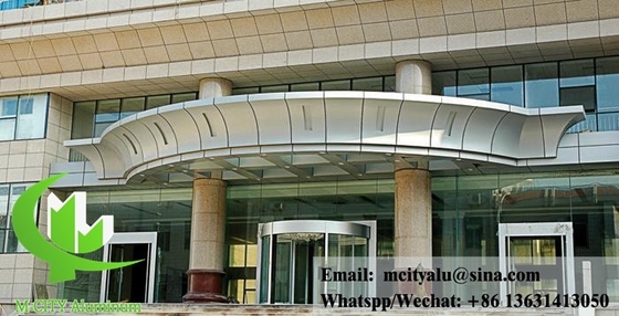 Revestimentos de alumínio sólido para parede de edifícios