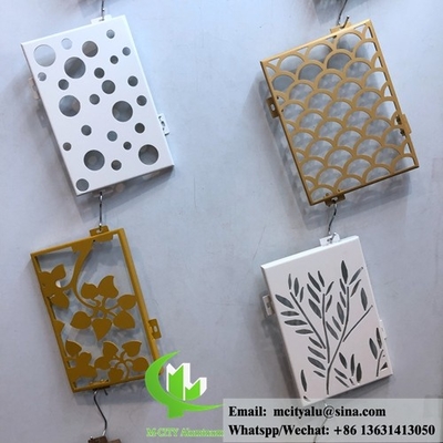 Acessórios de revestimento de alumínio de chapa de metal cortada a laser