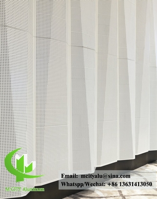Painel de alumínio metálico deixar forma para revestimento de edifícios com cor dourada