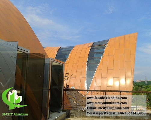 Painel de revestimento de chapa de alumínio sólido para decoração exterior de edifícios