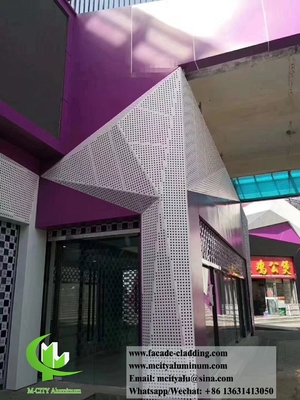 Façadeira de metal Painel de revestimento de alumínio de espessura 3 mm para decoração de fachadas de parede de cortina