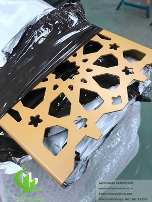 Laser Cut Art Wall Screen Folha de metal painéis de alumínio para decoração de fachada