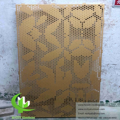 Laser Cut Art Wall Screen Folha de metal painéis de alumínio para decoração de fachada