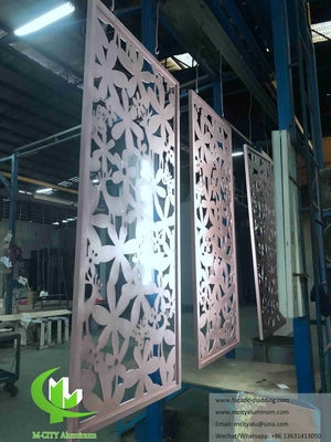 Laser Cut Art Wall Screen Folha de metal painéis de alumínio para decoração de fachada