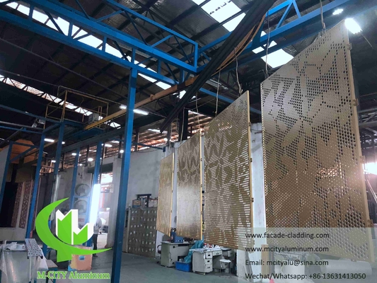 Fabricante de painéis perfurados de alumínio para revestimento de fachadas de edifícios externos