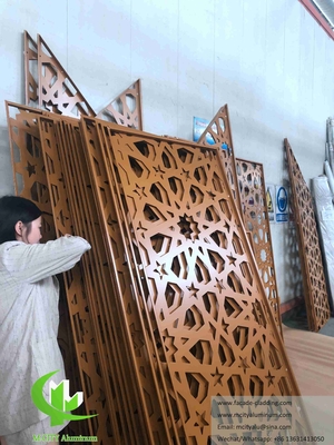 Façadas decorativas de corte a laser painéis de alumínio para mesquita muçulmana